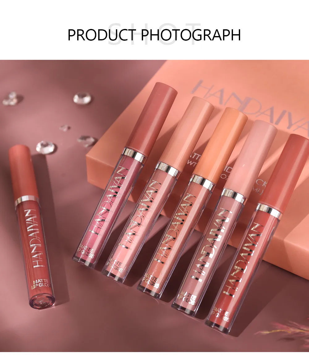 HANDAIYAN Matte Liquid Lipstick Set - Vibrant Long-Lasting Colors