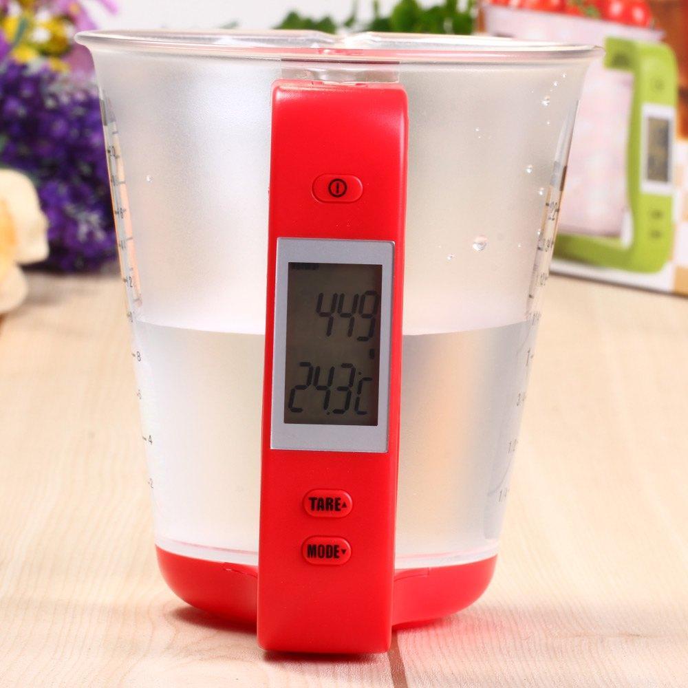 LCD Display Digital Measuring Cup with Temperature Function