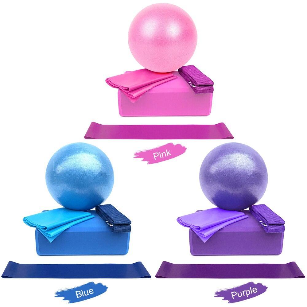 5 Pcs Yoga Equipment Ball Blocks Set for Balanced Practice