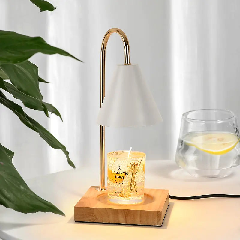 Table Lamp Melting Candles for Cozy Ambiance and Elegance