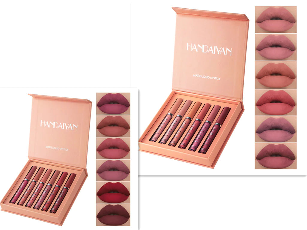 HANDAIYAN Matte Liquid Lipstick Set - Vibrant Long-Lasting Colors