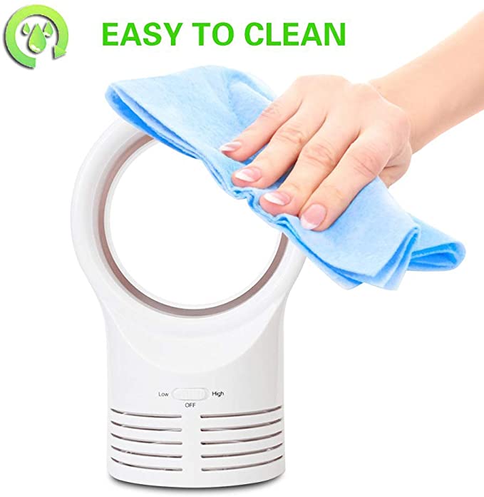 Electric Bladeless Desktop Cooling Fan for Safe Comfort