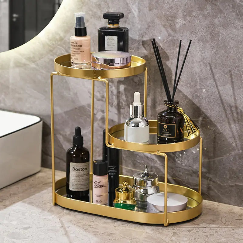 Elegant Bathroom Cosmetics Storage Organizer for Clutter-Free Spaces