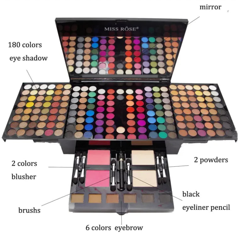 180 Colors Eyeshadow Palette for Unique Style and Comfort