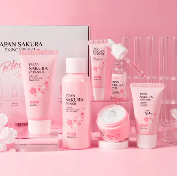 Cherry Blossom Skin Care Set for Radiant Skin