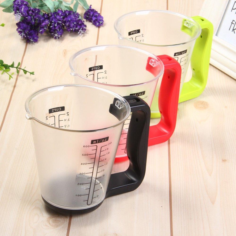 LCD Display Digital Measuring Cup with Temperature Function