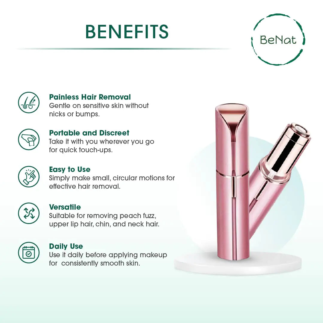 Rechargeable Facial and Eyebrow Hair Removers Set
