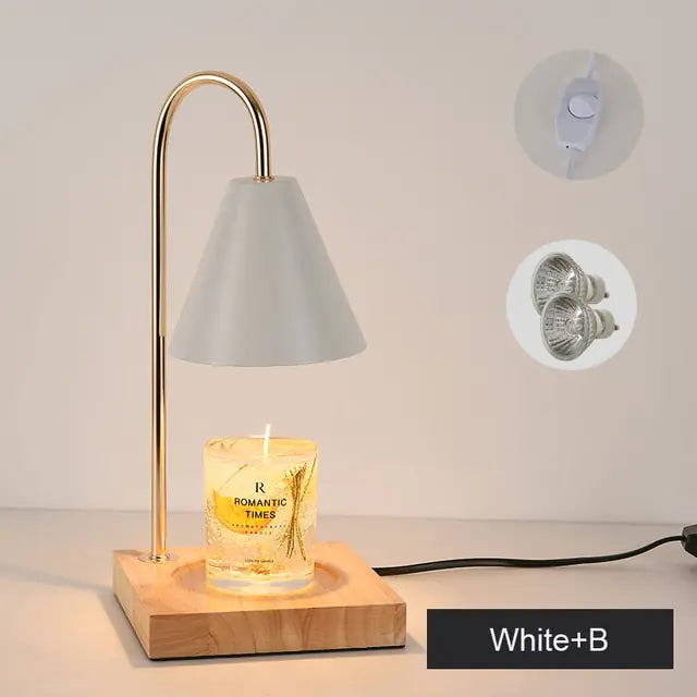 Table Lamp Melting Candles for Cozy Ambiance and Elegance