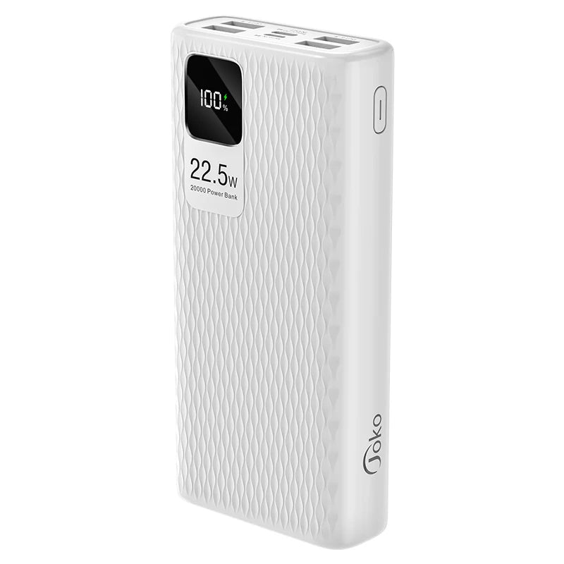 Power Bank 30000mAh With 20W PD Quick Charging Portability
