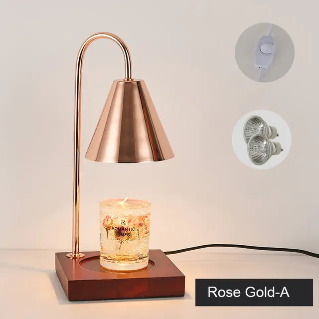 Table Lamp Melting Candles for Cozy Ambiance and Elegance