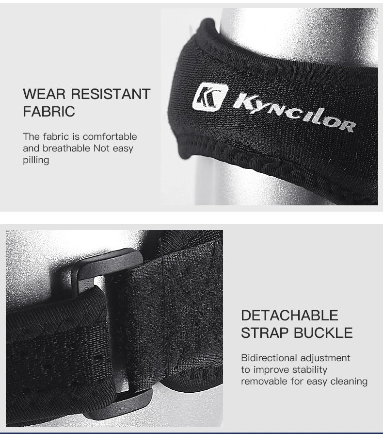 Adjustable 1 Piece Knee Patellar Tendon Support Sleeve