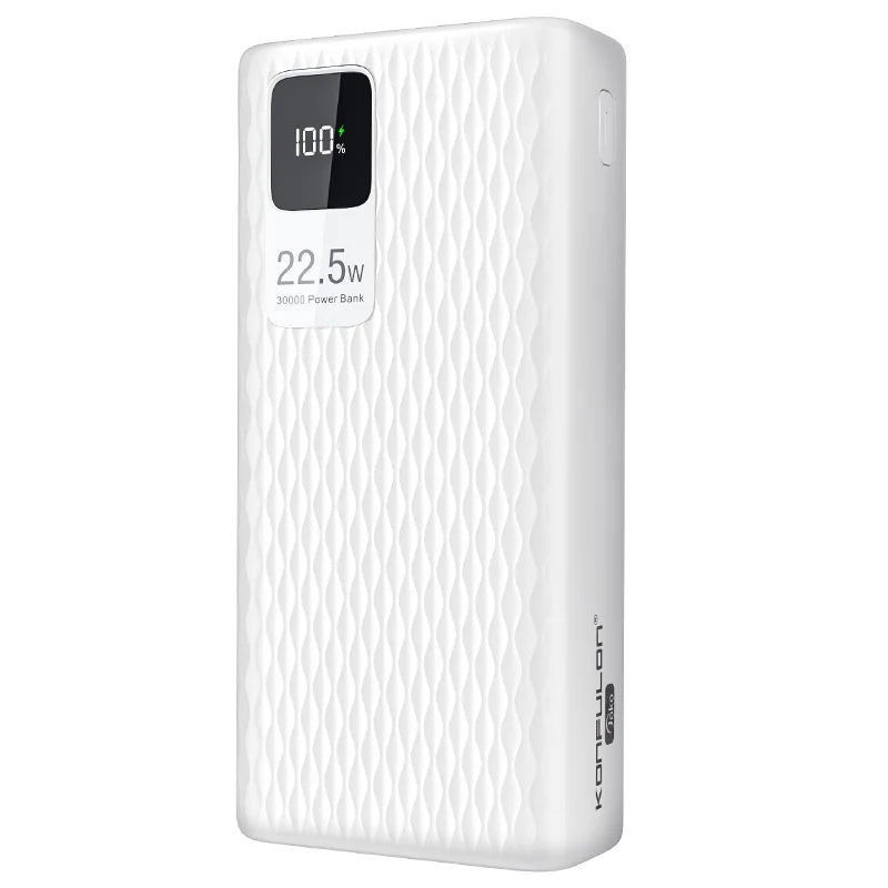 Power Bank 30000mAh With 20W PD Quick Charging Portability