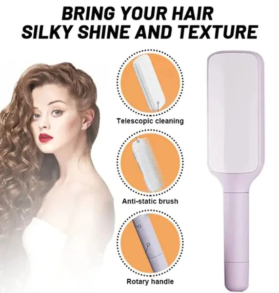 4-in-1 Self-Cleaning Hair Brush: Effortless Styling Solutions