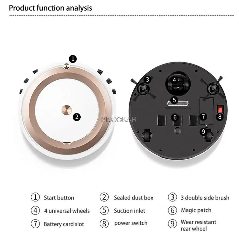 ES04 Robot Vacuum Cleaner For Home With App Control