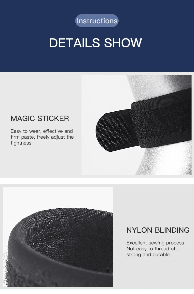 Adjustable 1 Piece Knee Patellar Tendon Support Sleeve