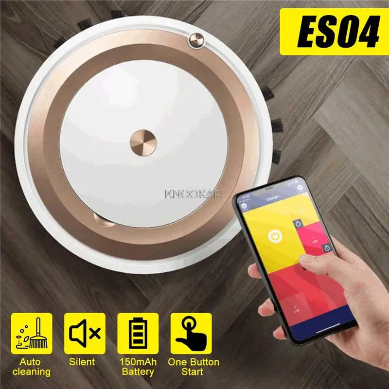 ES04 Robot Vacuum Cleaner For Home With App Control