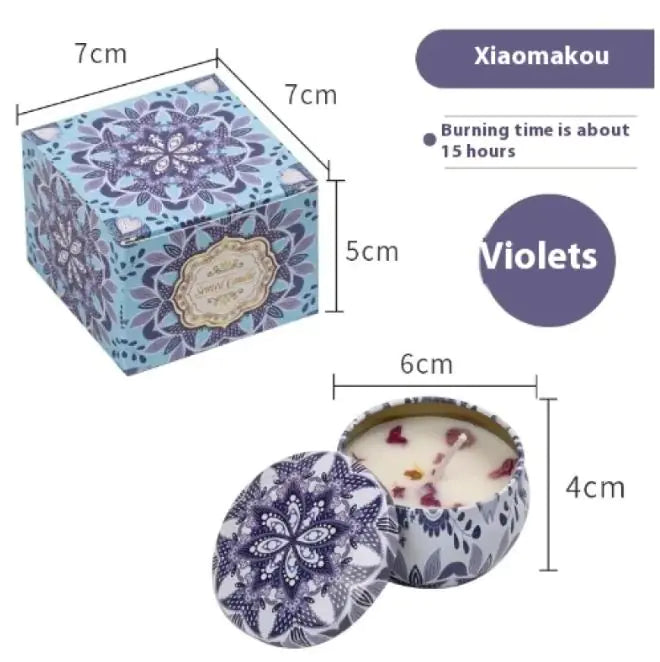 Dried Flower Fragrance Candle Flower Fragrance Incense Candle Delight