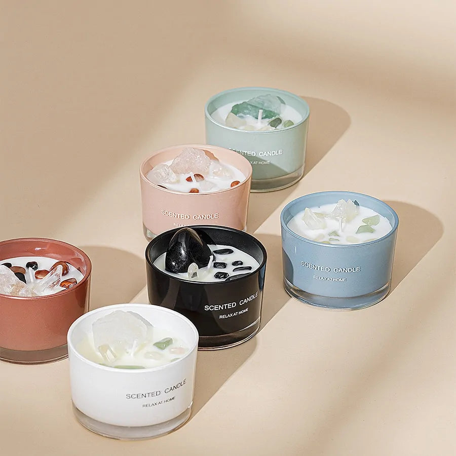 Scented Candles In Glass Jar for Relaxing Ambiance