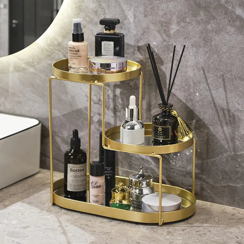 Elegant Bathroom Cosmetics Storage Organizer for Clutter-Free Spaces