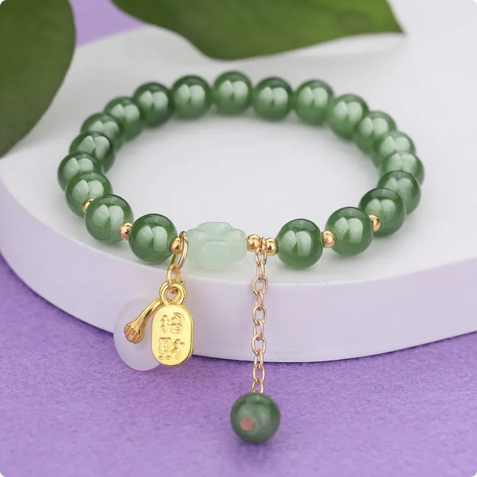 Ethnic Aventurine Bracelet with Vibrant Glass Beads