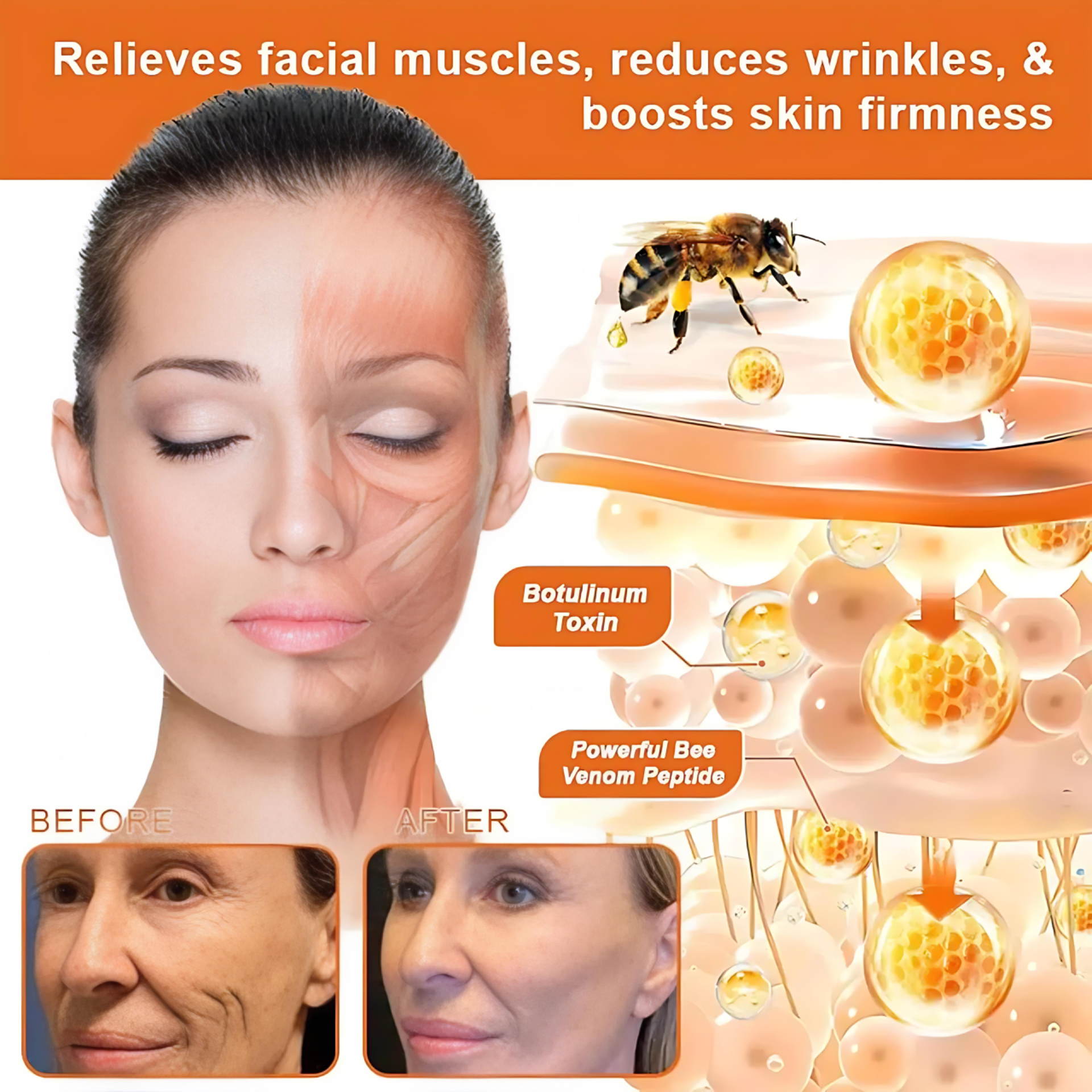 "Bee Venom Anti-Aging Facial Cream – Hydrates, Firms & Brightens"