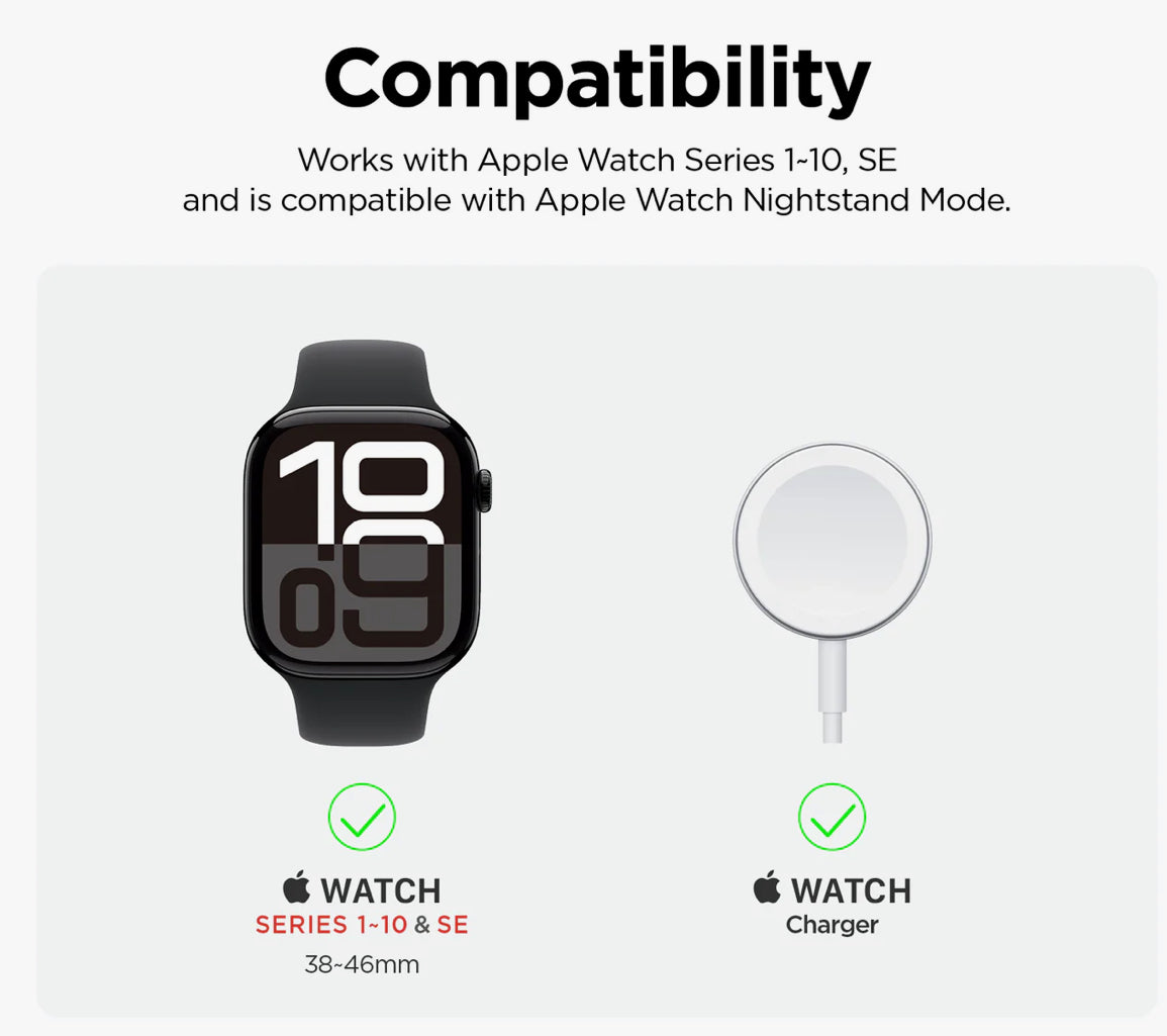 Silicone Charging Stand for Apple Watch – Premium, Minimalist, Travel-Friendly