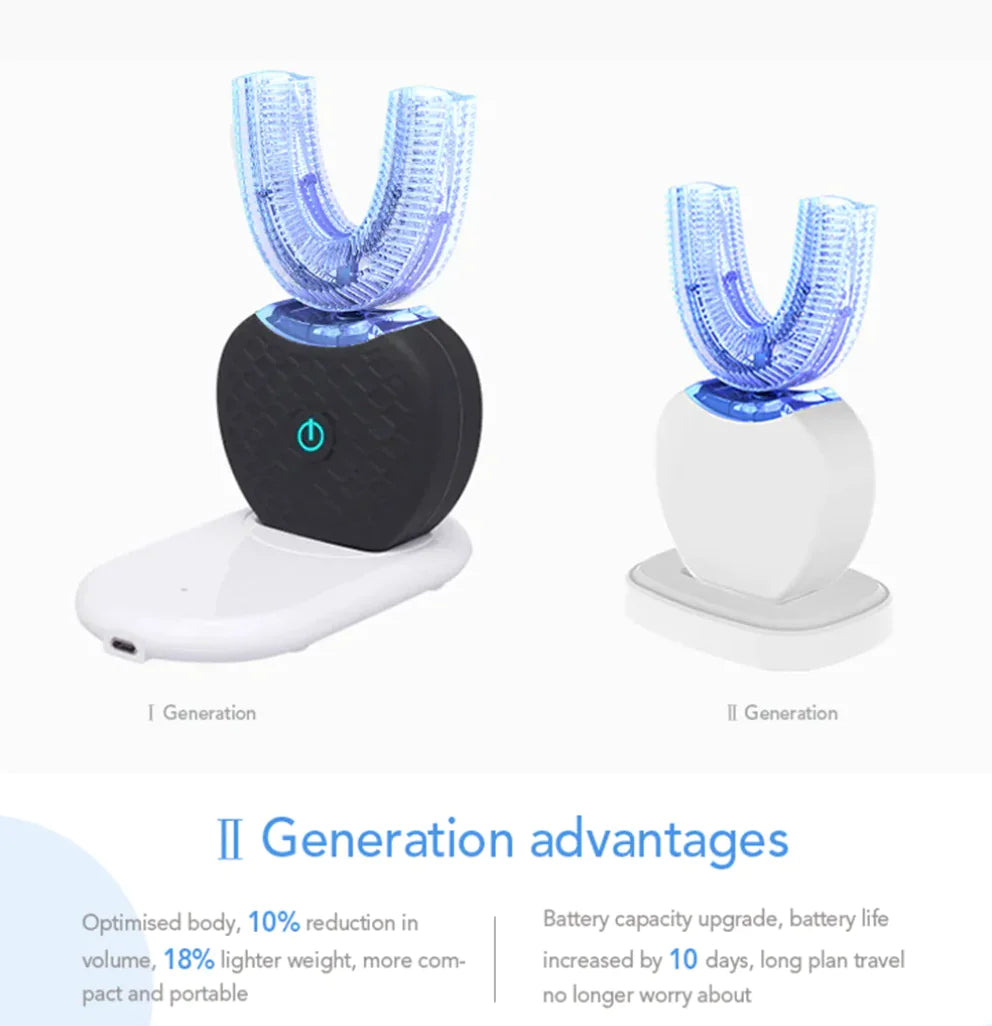 360° Electric Toothbrush for Effortless Oral Hygiene