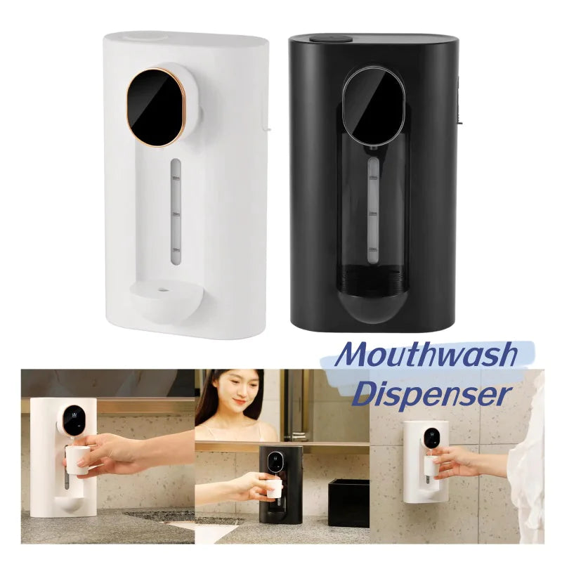 Wall-Mounted Automatic Mouthwash Dispenser for Easy Hygiene