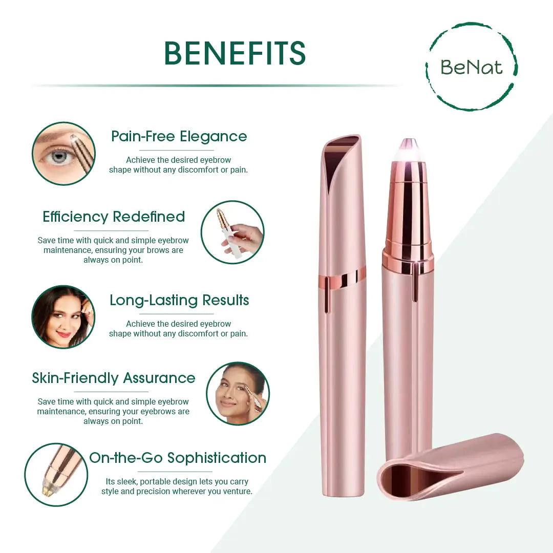 Rechargeable Facial and Eyebrow Hair Removers Set