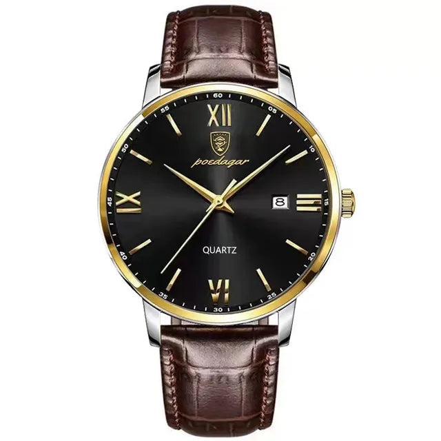 Leather Men Quartz Luxury Watches for Timeless Elegance