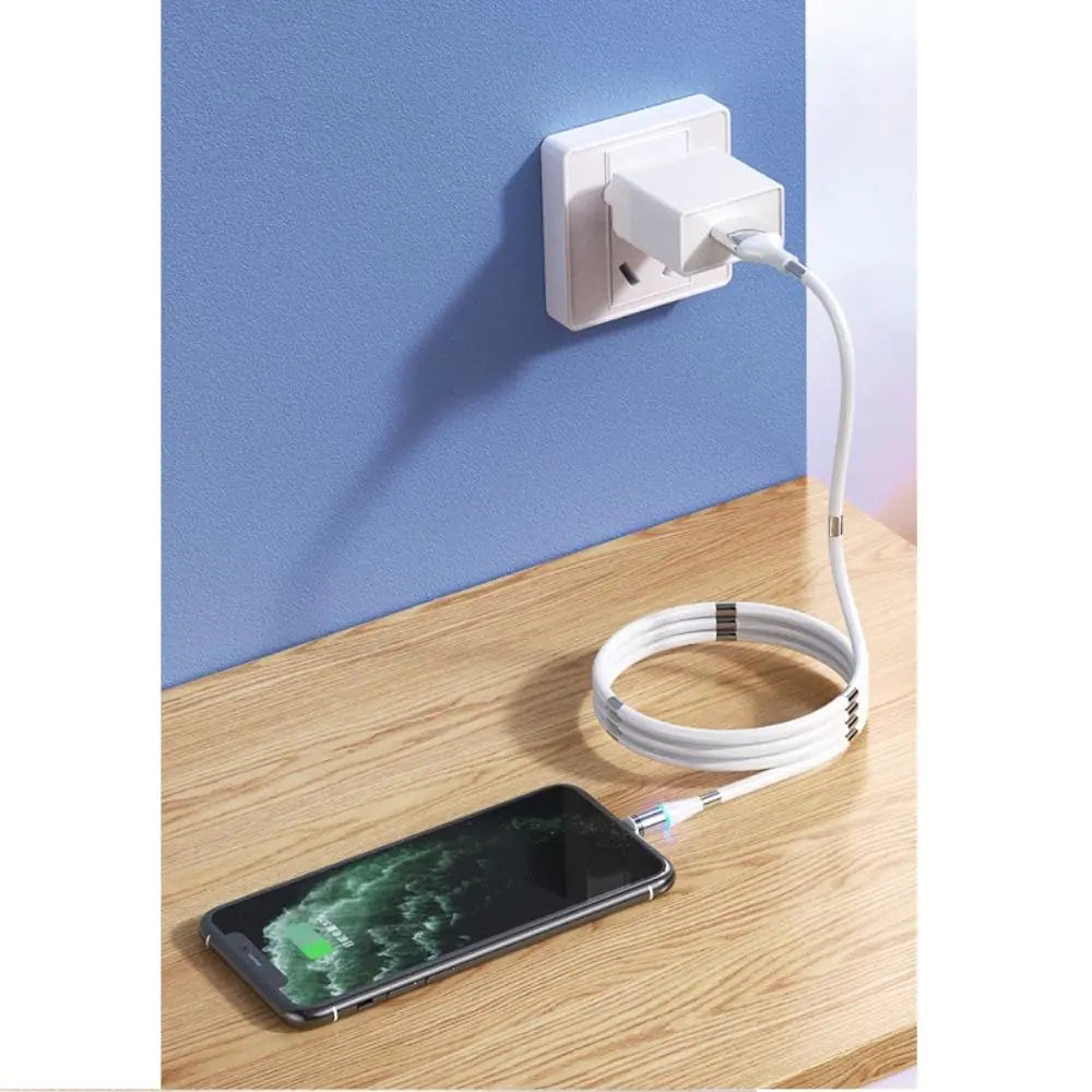 Tangle-Free Magnetic Fast Charging Cable for All Devices