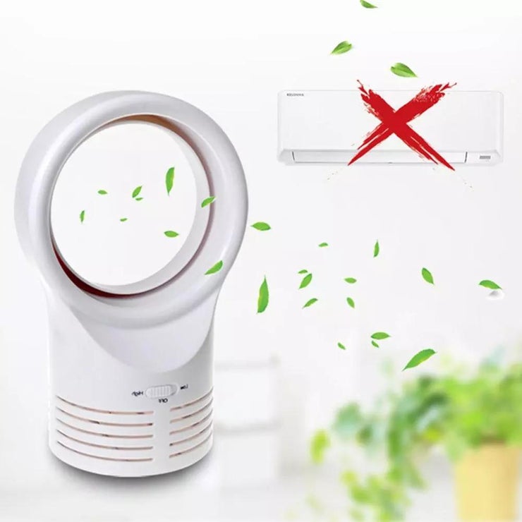 Electric Bladeless Desktop Cooling Fan for Safe Comfort