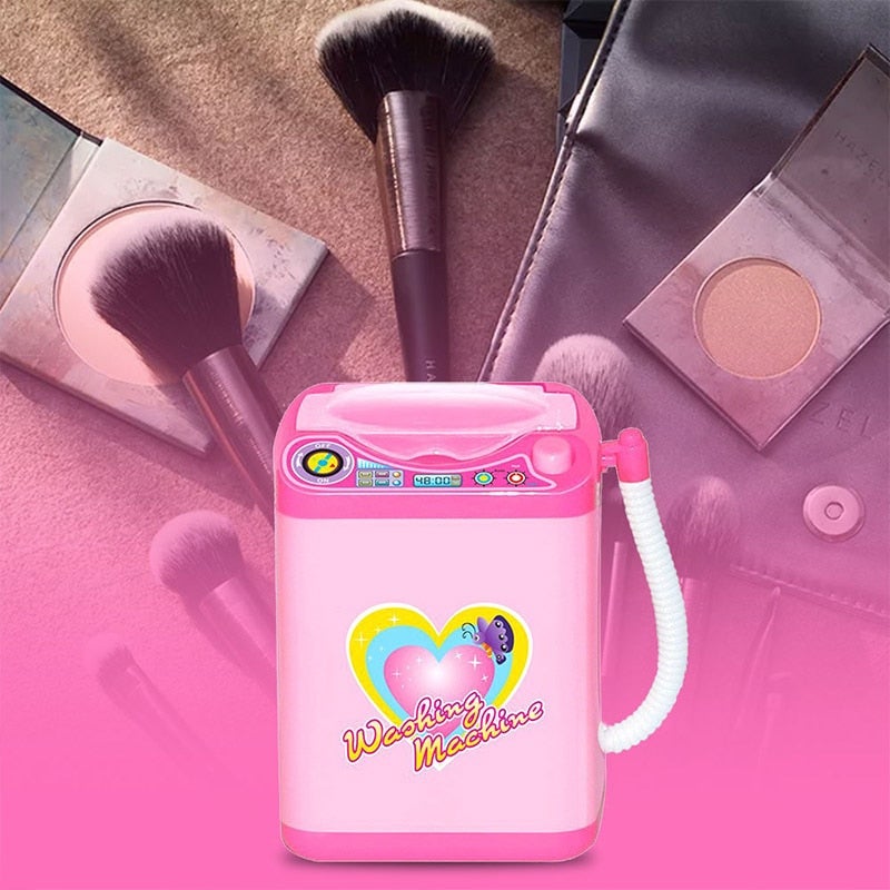 Mini Electric Cosmetic Washing Machine for Quick Cleaning