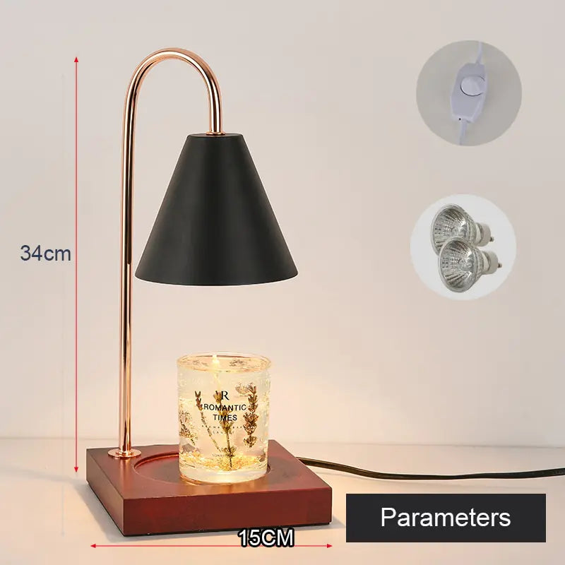 Table Lamp Melting Candles for Cozy Ambiance and Elegance