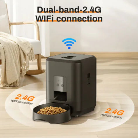 Smart Pet Feeder with App Control for Easy Feeding