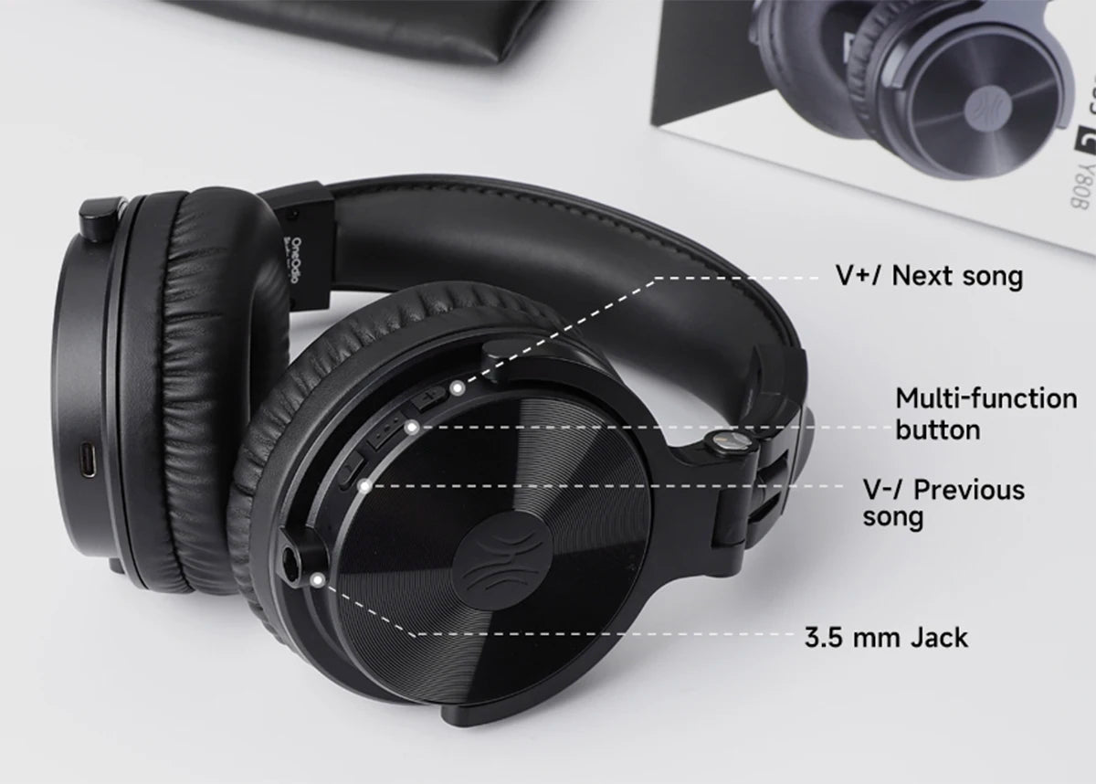 Oneodio Bluetooth Wireless Headphones With Microphone 110Hr Battery