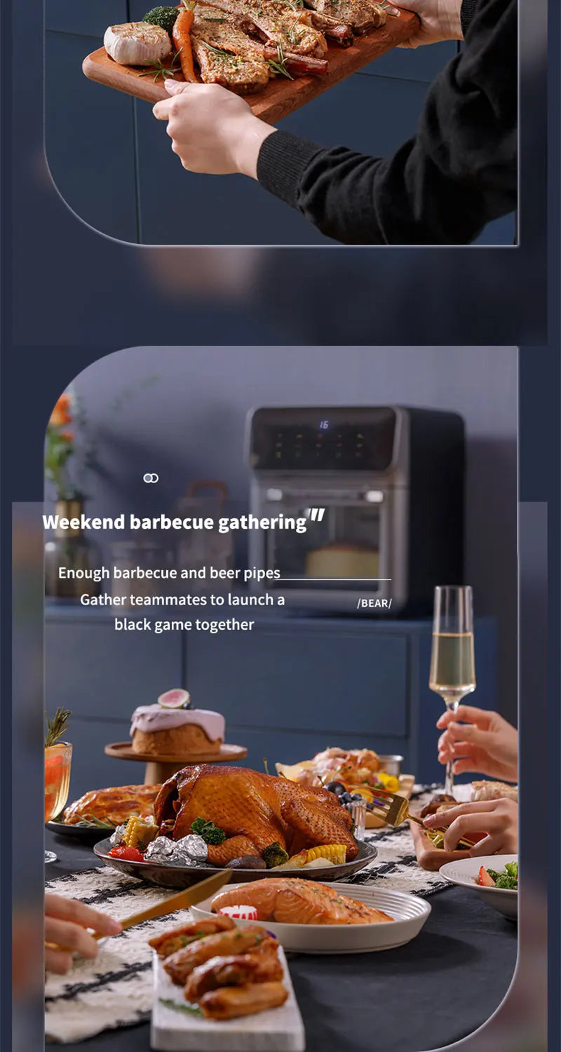 10L Large Capacity Oil-Free Electric Air Fryer Oven
