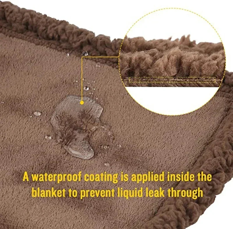 Luxury Shaggy Blankets Winter Warm Cosy Waterproof Microfibre
