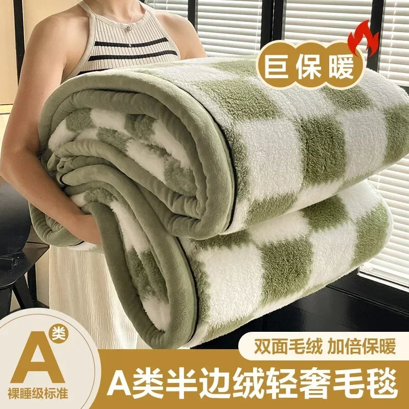 2024 New Class A Cotton Velvet Light Luxury Blanket