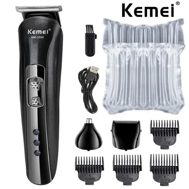 Kemei KM-1506 3 in 1 Rechargeable Electric Shaver
