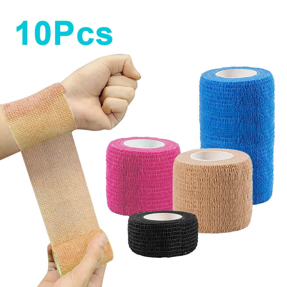 10 Rolls Self Adhesive Athletic Wrap Tape for Protection
