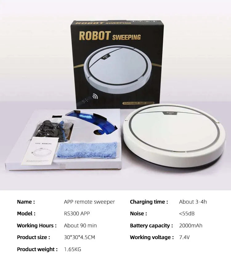 2024 New App Control 2800Pa Robotic Vacuum Cleaner