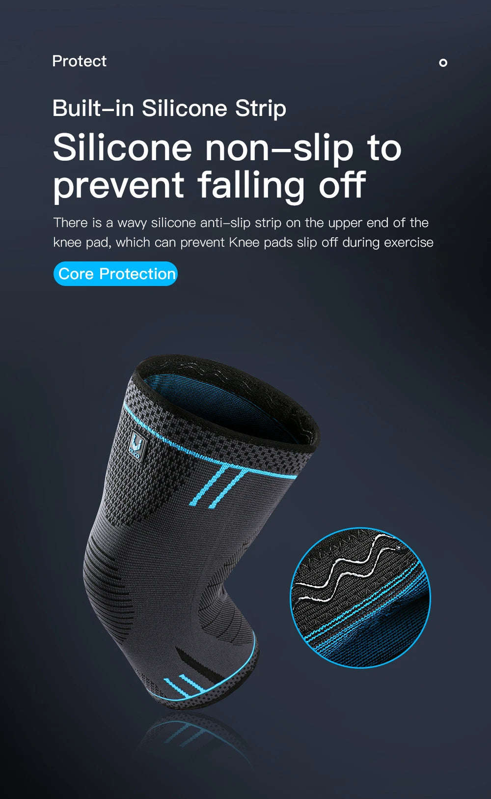 1 Pc Elastic Breathable Compression Knee Support Sleeve