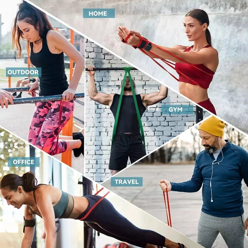 5~120lbs Fitness Resistance Band for Boxing and Yoga