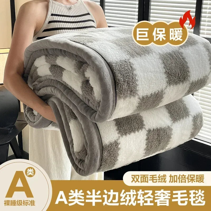 2024 New Class A Cotton Velvet Light Luxury Blanket