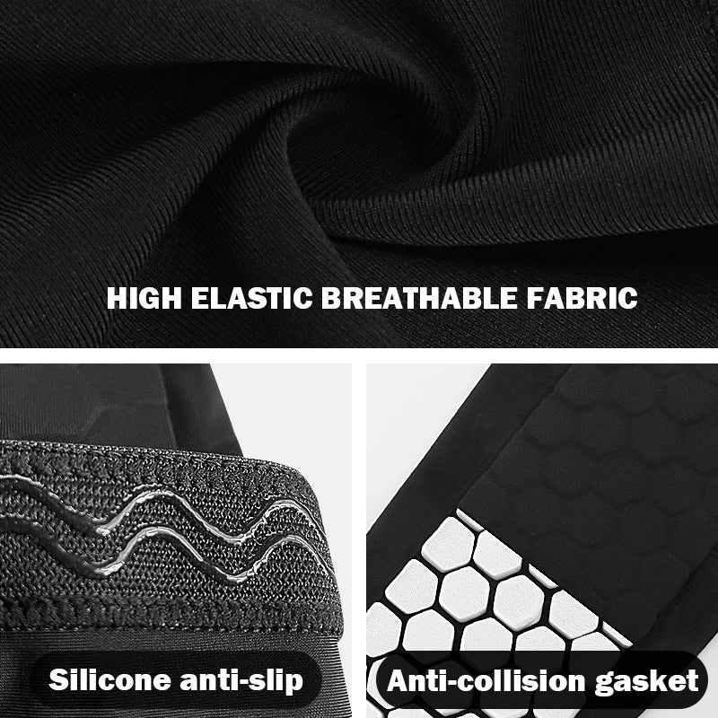 1Pcs Football Shin Guard Socks with Foam Compression Sleeves