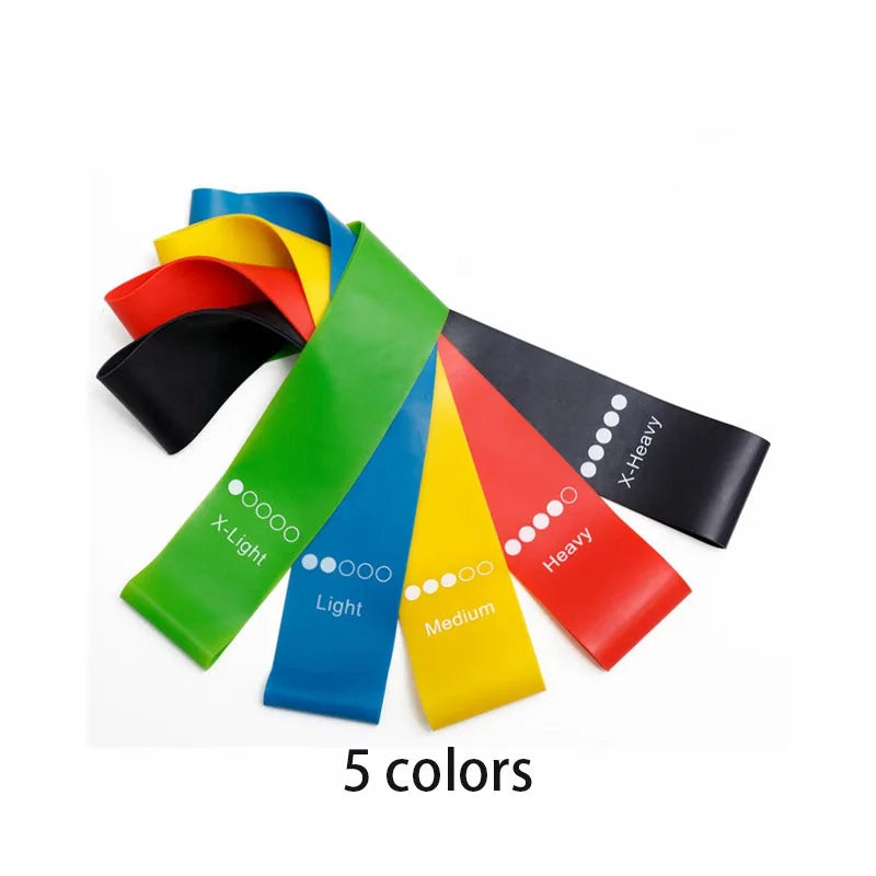 5Pcs/Set Yoga Resistance Rubber Bands for Fitness Training