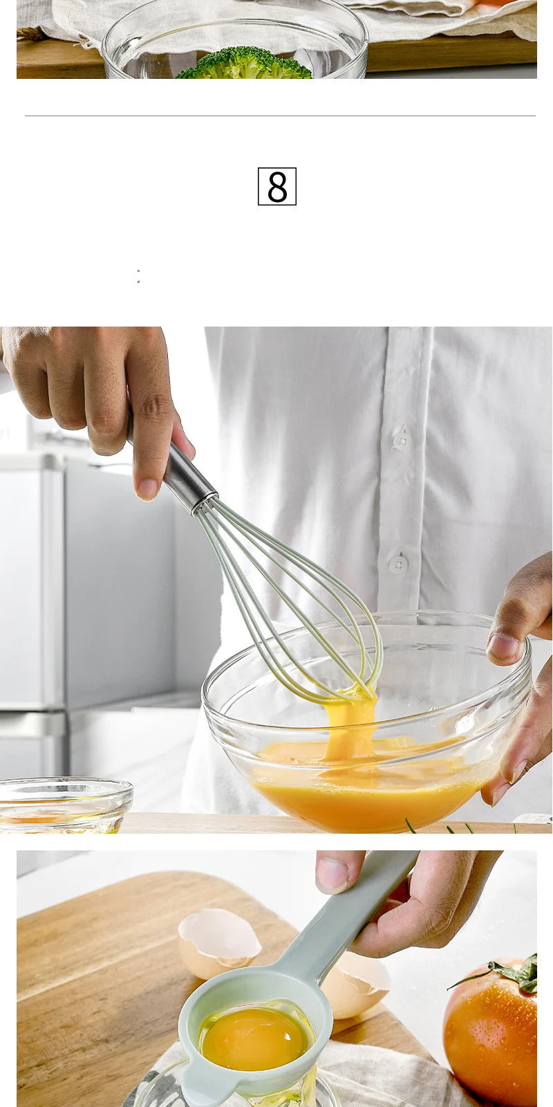 Green Heat Resistant Silicone Utensil Set for Non-Stick Cooking