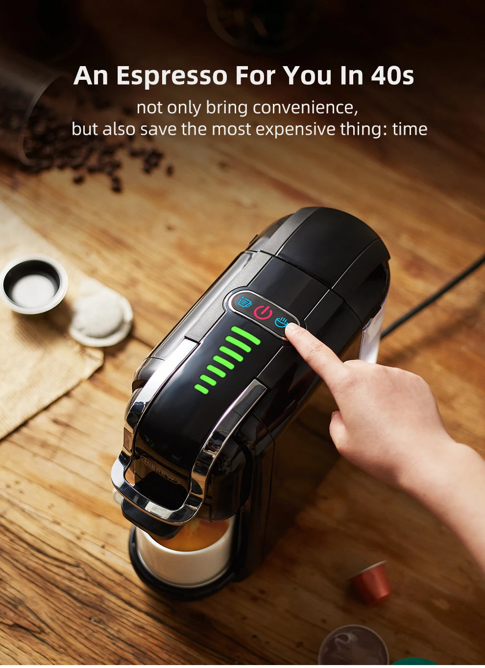 HiBREW Multiple Capsule Coffee Machine 5 in 1 Hot Cold