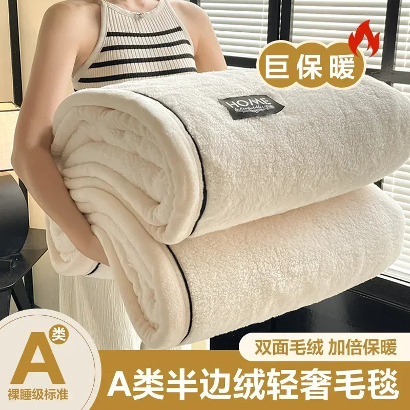2024 New Class A Cotton Velvet Light Luxury Blanket